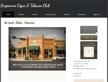 Tablet Screenshot of grapevinecigarshop.com